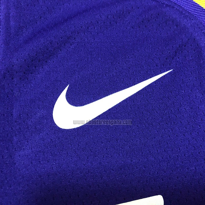Camiseta Los Angeles Lakers Kobe Bryant NO 24 Statehombret 2017-18 Violeta